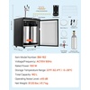 image:imageVEVOR Beer Kegerator Dual Tap Draft Beer Dispenser Full Size Keg Refrigerator With Shelf CO2 TankNo Gas Drip Tray amp Rail 23F 824F Temperature Control 162L SilverSilver