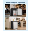 image:imageVEVOR Beer Kegerator Dual Tap Draft Beer Dispenser Full Size Keg Refrigerator With Shelf CO2 TankNo Gas Drip Tray amp Rail 23F 824F Temperature Control 162L SilverSilver