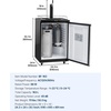 image:imageVEVOR Beer Kegerator Dual Tap Draft Beer Dispenser Full Size Keg Refrigerator With Shelf CO2 TankNo Gas Drip Tray amp Rail 23F 824F Temperature Control 162L SilverSilver