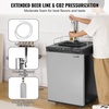 image:imageVEVOR Beer Kegerator Dual Tap Draft Beer Dispenser Full Size Keg Refrigerator With Shelf CO2 TankNo Gas Drip Tray amp Rail 23F 824F Temperature Control 162L SilverGrey