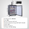image:imageVEVOR Beer Kegerator Dual Tap Draft Beer Dispenser Full Size Keg Refrigerator With Shelf CO2 TankNo Gas Drip Tray amp Rail 23F 824F Temperature Control 162L SilverSilver