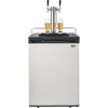 image:imageVEVOR Beer Kegerator Triple Tap Commercial Draft Beer Dispenser for D system Full Size Keg Refrigerator with 5lbs CO2 Tank Hold 3 Sixth2 Slim3 Ball lock keg 3 taps  D system  stainless steelSilver