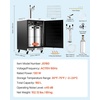 image:imageVEVOR Beer Kegerator Triple Tap Commercial Draft Beer Dispenser for D system Full Size Keg Refrigerator with 5lbs CO2 Tank Hold 3 Sixth2 Slim3 Ball lock keg 3 taps  D system  stainless steelSilver