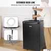 image:imageVEVOR Beer Kegerator Triple Tap Commercial Draft Beer Dispenser for D system Full Size Keg Refrigerator with 5lbs CO2 Tank Hold 3 Sixth2 Slim3 Ball lock keg 3 taps  D system  stainless steelBlack
