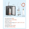 image:imageVEVOR Beer Kegerator Triple Tap Commercial Draft Beer Dispenser for D system Full Size Keg Refrigerator with 5lbs CO2 Tank Hold 3 Sixth2 Slim3 Ball lock keg 3 taps  D system  stainless steelSilver