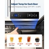 image:imageVEVOR Beer Kegerator Triple Tap Commercial Draft Beer Dispenser for D system Full Size Keg Refrigerator with 5lbs CO2 Tank Hold 3 Sixth2 Slim3 Ball lock keg 3 taps  D system  stainless steelSilver