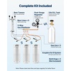 image:imageVEVOR Beer Kegerator Triple Tap Commercial Draft Beer Dispenser for D system Full Size Keg Refrigerator with 5lbs CO2 Tank Hold 3 Sixth2 Slim3 Ball lock keg 3 taps  D system  stainless steelSilver