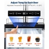 image:imageVEVOR Beer Kegerator Triple Tap Commercial Draft Beer Dispenser for D system Full Size Keg Refrigerator with 5lbs CO2 Tank Hold 3 Sixth2 Slim3 Ball lock keg 3 taps  D system  stainless steelSilver