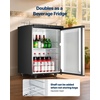 image:imageVEVOR Beer Kegerator Triple Tap Commercial Draft Beer Dispenser for D system Full Size Keg Refrigerator with 5lbs CO2 Tank Hold 3 Sixth2 Slim3 Ball lock keg 3 taps  D system  stainless steelSilver