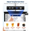 image:imageVEVOR Beer Kegerator Triple Tap Commercial Draft Beer Dispenser for D system Full Size Keg Refrigerator with 5lbs CO2 Tank Hold 3 Sixth2 Slim3 Ball lock keg 3 taps  D system  stainless steelSilver