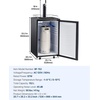 image:imageVEVOR Beer Kegerator Triple Tap Commercial Draft Beer Dispenser for D system Full Size Keg Refrigerator with 5lbs CO2 Tank Hold 3 Sixth2 Slim3 Ball lock keg 3 taps  D system  stainless steelBlack