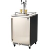 image:imageVEVOR Beer Kegerator Triple Tap Commercial Draft Beer Dispenser for D system Full Size Keg Refrigerator with 5lbs CO2 Tank Hold 3 Sixth2 Slim3 Ball lock keg 3 taps  D system  stainless steelSilver