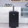 image:imageVEVOR Beer Kegerator Triple Tap Commercial Draft Beer Dispenser for D system Full Size Keg Refrigerator with 5lbs CO2 Tank Hold 3 Sixth2 Slim3 Ball lock keg 3 taps  D system  stainless steelBlack