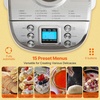 image:imageVEVOR Bread Maker 19in1 2LB Dough Machine Nonstick Ceramic Pan Automatic Breadmaker with Gluten Free Setting Whole Wheat Bread Making Digital Programmable 3 Loaf Sizes 3 Crust ColorsWhiteSilver