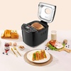image:imageVEVOR Bread Maker 19in1 2LB Dough Machine Nonstick Ceramic Pan Automatic Breadmaker with Gluten Free Setting Whole Wheat Bread Making Digital Programmable 3 Loaf Sizes 3 Crust ColorsBlack