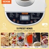 image:imageVEVOR Bread Maker 19in1 2LB Dough Machine Nonstick Ceramic Pan Automatic Breadmaker with Gluten Free Setting Whole Wheat Bread Making Digital Programmable 3 Loaf Sizes 3 Crust ColorsWhite