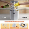 image:imageVEVOR Bread Maker 19in1 2LB Dough Machine Nonstick Ceramic Pan Automatic Breadmaker with Gluten Free Setting Whole Wheat Bread Making Digital Programmable 3 Loaf Sizes 3 Crust ColorsWhiteSilver