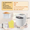 image:imageVEVOR Bread Maker 19in1 2LB Dough Machine Nonstick Ceramic Pan Automatic Breadmaker with Gluten Free Setting Whole Wheat Bread Making Digital Programmable 3 Loaf Sizes 3 Crust ColorsWhite
