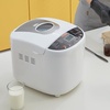 image:imageVEVOR Bread Maker 19in1 2LB Dough Machine Nonstick Ceramic Pan Automatic Breadmaker with Gluten Free Setting Whole Wheat Bread Making Digital Programmable 3 Loaf Sizes 3 Crust ColorsWhite