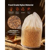 image:imageVEVOR Brew Bags 2 PCS Food Grade Nylon Material Grain Bag 10 PCS Natural CottonLinen Hop Bag Easy to Clean Reusable amp UltraFine Mesh Home Brewing Bags Only for Our Automatic Beer Brewer