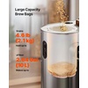 image:imageVEVOR Brew Bags 2 PCS Food Grade Nylon Material Grain Bag 10 PCS Natural CottonLinen Hop Bag Easy to Clean Reusable amp UltraFine Mesh Home Brewing Bags Only for Our Automatic Beer Brewer