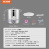 image:imageVEVOR Brew Kettle 16 Gal Brewing Pot Stainless Steel Brew Kettle Pot for Beer Brewing with FilterampFilter Tray Tri Ply Bottom for Beer20 Quarts