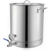 image:imageVEVOR Brew Kettle 16 Gal Brewing Pot Stainless Steel Brew Kettle Pot for Beer Brewing with FilterampFilter Tray Tri Ply Bottom for Beer64 Quarts