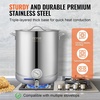 image:imageVEVOR Brew Kettle 16 Gal Brewing Pot Stainless Steel Brew Kettle Pot for Beer Brewing with FilterampFilter Tray Tri Ply Bottom for Beer64 Quarts