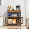 image:imageVEVOR Buffet Cabinet 315 Inch Sideboard Storage Cabinet with Magnetic Doors Farmhouse Coffee Bar Cabinet for Hallway Entryway Living Room or Kitchen24 Inch