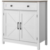 image:imageVEVOR Buffet Cabinet Farmhouse Sideboard Cabinet with Drawer 30 Coffee Bar Cabinet with Adjustable Shelves amp 2 Barn Door Sideboard Buffet Station for Living Room Entryway Kitchen WhiteWhite