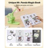 image:imageVEVOR Button Maker 1125228 inch253258mm 3in1 Pin Maker 300pcs Button Parts Ergonomic Arc Handle Punch Press Kit Button Maker Machine with Panda Magic Book for Children DIY Gifts Blue2253 inch200pcs