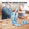image:imageVEVOR Button Maker 1125228 inch253258mm 3in1 Pin Maker 300pcs Button Parts Ergonomic Arc Handle Punch Press Kit Button Maker Machine with Panda Magic Book for Children DIY Gifts BlueBlue 3 in 1  300 pcs