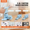 image:imageVEVOR Button Maker 1125228 inch253258mm 3in1 Pin Maker 300pcs Button Parts Ergonomic Arc Handle Punch Press Kit Button Maker Machine with Panda Magic Book for Children DIY Gifts BlueBlue 3 in 1  300 pcs