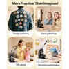 image:imageVEVOR Button Maker 1125228 inch253258mm 3in1 Pin Maker 300pcs Button Parts Ergonomic Arc Handle Punch Press Kit Button Maker Machine with Panda Magic Book for Children DIY Gifts BlueBlack 3 in 1  300 pcs