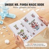 image:imageVEVOR Button Maker 1125228 inch253258mm 3in1 Pin Maker 300pcs Button Parts Ergonomic Arc Handle Punch Press Kit Button Maker Machine with Panda Magic Book for Children DIY Gifts BlueBlue 3 in 1  300 pcs