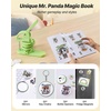 image:imageVEVOR Button Maker 1125228 inch253258mm 3in1 Pin Maker 300pcs Button Parts Ergonomic Arc Handle Punch Press Kit Button Maker Machine with Panda Magic Book for Children DIY Gifts Blue125225 inch200pcs