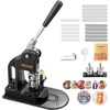 image:imageVEVOR Button Maker Machine 125in32mm Pin Maker with 500pcs Button Parts Circle Cutter Hex Wrenches and Magic Book Ergonomic Handle for DIY Badges Personalized Pins and Key Chains BlackBlack
