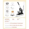 image:imageVEVOR Button Maker Machine 125in32mm Pin Maker with 500pcs Button Parts Circle Cutter Hex Wrenches and Magic Book Ergonomic Handle for DIY Badges Personalized Pins and Key Chains BlackBlack