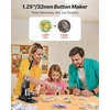 image:imageVEVOR Button Maker Machine 125in32mm Pin Maker with 500pcs Button Parts Circle Cutter Hex Wrenches and Magic Book Ergonomic Handle for DIY Badges Personalized Pins and Key Chains BlackBlack