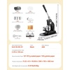 image:imageVEVOR Button Maker Machine 125in32mm Pin Maker with 500pcs Button Parts Circle Cutter Hex Wrenches and Magic Book Ergonomic Handle for DIY Badges Personalized Pins and Key Chains BlackBlack