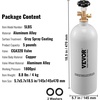 image:imageVEVOR CO2 Tank 10 lbs New Aluminum Alloy Cylinder CO2 Air Tank with Light Spray Coating CGA320 Valve Handle amp Adjustable Pressure DOT Approved Cylinder for Draft Beer Dispensing5 lbs