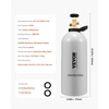image:imageVEVOR CO2 Tank 10 lbs New Aluminum Alloy Cylinder CO2 Air Tank with Light Spray Coating CGA320 Valve Handle amp Adjustable Pressure DOT Approved Cylinder for Draft Beer Dispensing10 lbs