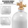 image:imageVEVOR CO2 Tank 10 lbs New Aluminum Alloy Cylinder CO2 Air Tank with Light Spray Coating CGA320 Valve Handle amp Adjustable Pressure DOT Approved Cylinder for Draft Beer Dispensing5 lbs