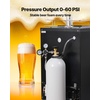 image:imageVEVOR CO2 Tank 10 lbs New Aluminum Alloy Cylinder CO2 Air Tank with Light Spray Coating CGA320 Valve Handle amp Adjustable Pressure DOT Approved Cylinder for Draft Beer Dispensing20 lbs