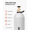 image:imageVEVOR CO2 Tank 10 lbs New Aluminum Alloy Cylinder CO2 Air Tank with Light Spray Coating CGA320 Valve Handle amp Adjustable Pressure DOT Approved Cylinder for Draft Beer Dispensing15 lbs