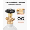 image:imageVEVOR CO2 Tank 10 lbs New Aluminum Alloy Cylinder CO2 Air Tank with Light Spray Coating CGA320 Valve Handle amp Adjustable Pressure DOT Approved Cylinder for Draft Beer Dispensing25 lbs