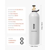 image:imageVEVOR CO2 Tank 10 lbs New Aluminum Alloy Cylinder CO2 Air Tank with Light Spray Coating CGA320 Valve Handle amp Adjustable Pressure DOT Approved Cylinder for Draft Beer Dispensing20 lbs