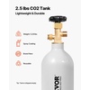 image:imageVEVOR CO2 Tank 10 lbs New Aluminum Alloy Cylinder CO2 Air Tank with Light Spray Coating CGA320 Valve Handle amp Adjustable Pressure DOT Approved Cylinder for Draft Beer Dispensing25 lbs