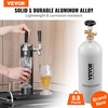 image:imageVEVOR CO2 Tank 10 lbs New Aluminum Alloy Cylinder CO2 Air Tank with Light Spray Coating CGA320 Valve Handle amp Adjustable Pressure DOT Approved Cylinder for Draft Beer Dispensing5 lbs