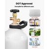 image:imageVEVOR CO2 Tank 10 lbs New Aluminum Alloy Cylinder CO2 Air Tank with Light Spray Coating CGA320 Valve Handle amp Adjustable Pressure DOT Approved Cylinder for Draft Beer Dispensing20 lbs
